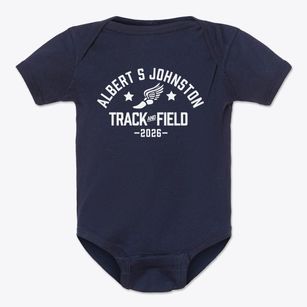 Albert S Johnston School Track and Field Baby Onesie