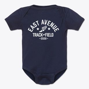 East Avenue Elementary School Track and Field Baby Onesie