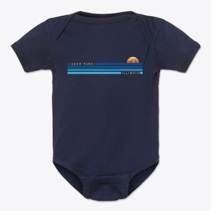 Deer Park Illinois Water View Baby Onesie