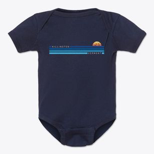 Killington Vermont Water View Baby Onesie