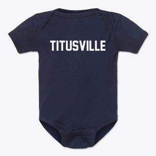 Titusville Pennsylvania Classic Block Baby Onesie