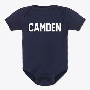 Camden New York Classic Block Baby Onesie
