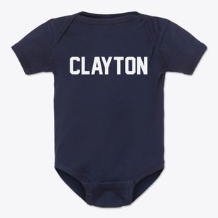 Clayton Wisconsin Classic Block Baby Onesie