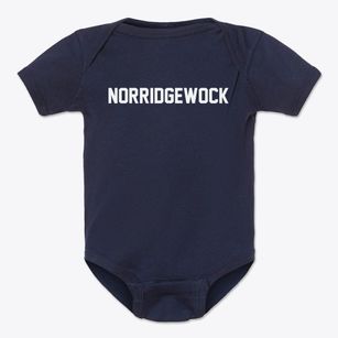 Norridgewock Maine Classic Block Baby Onesie