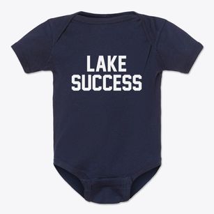 Lake Success New York Classic Block Baby Onesie