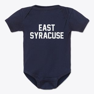 East Syracuse New York Classic Block Baby Onesie