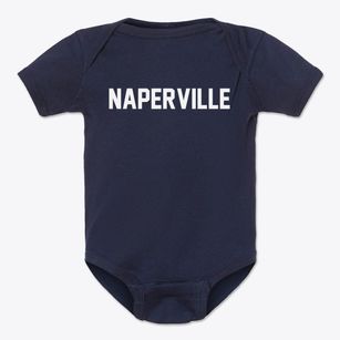 Naperville Illinois Classic Block Baby Onesie