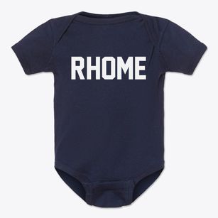 Rhome Texas Classic Block Baby Onesie