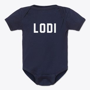 Lodi New York Classic Block Baby Onesie