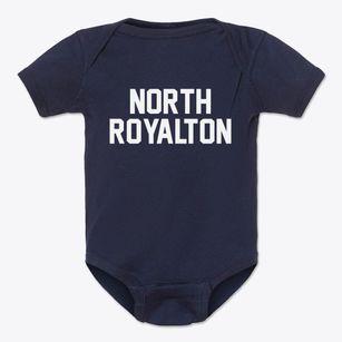 North Royalton Ohio Classic Block Baby Onesie