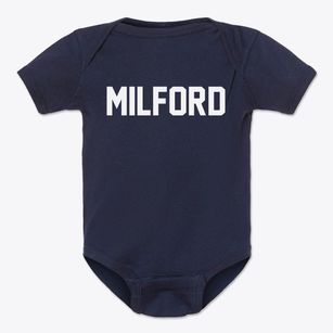Milford Illinois Classic Block Baby Onesie