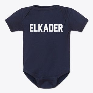 Elkader Iowa Classic Block Baby Onesie