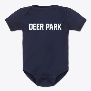Deer Park New York Classic Block Baby Onesie