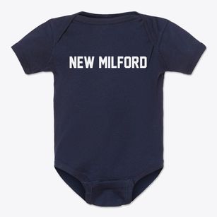 New Milford Connecticut Classic Block Baby Onesie