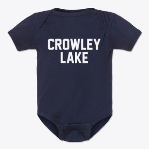 Crowley Lake California Classic Block Baby Onesie