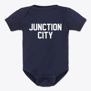 Junction City Ohio Classic Block Baby Onesie
