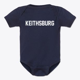 Keithsburg Illinois Classic Block Baby Onesie