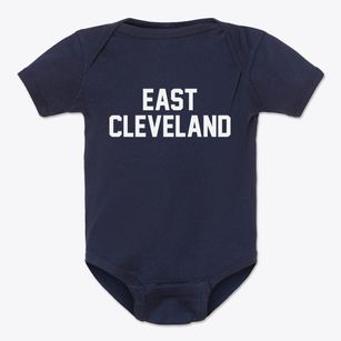 East Cleveland Ohio Classic Block Baby Onesie