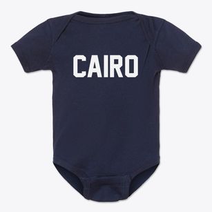 Cairo West Virginia Classic Block Baby Onesie