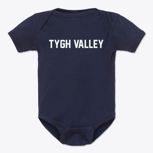 Tygh Valley Oregon Classic Block Baby Onesie