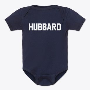 Hubbard Nebraska Classic Block Baby Onesie
