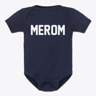 Merom Indiana Classic Block Baby Onesie