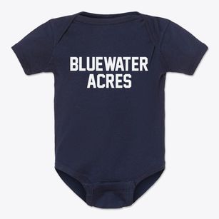 Bluewater Acres New Mexico Classic Block Baby Onesie