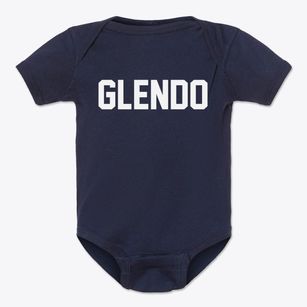 Glendo Wyoming Classic Block Baby Onesie