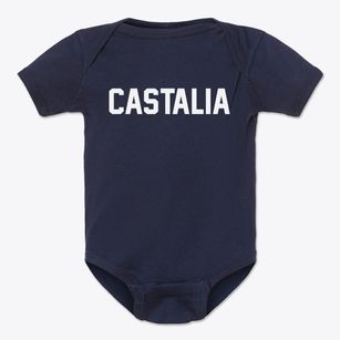 Castalia Iowa Classic Block Baby Onesie