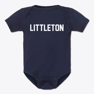 Littleton Illinois Classic Block Baby Onesie