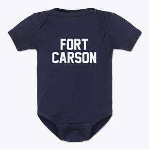 Fort Carson Colorado Classic Block Baby Onesie