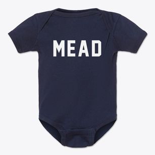 Mead Oklahoma Classic Block Baby Onesie