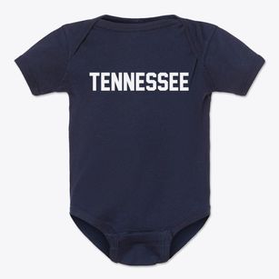 Tennessee Illinois Classic Block Baby Onesie