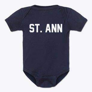 St. Ann Missouri Classic Block Baby Onesie