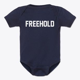 Freehold New Jersey Classic Block Baby Onesie