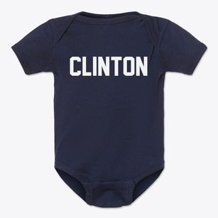 Clinton Missouri Classic Block Baby Onesie