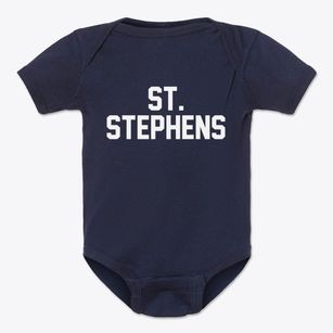 St. Stephens North Carolina Classic Block Baby Onesie