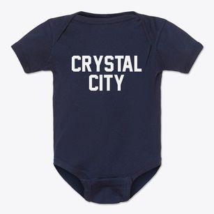 Crystal City Texas Classic Block Baby Onesie