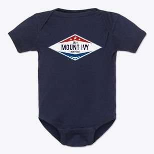 Mount Ivy New York Diamond Star Baby Onesie