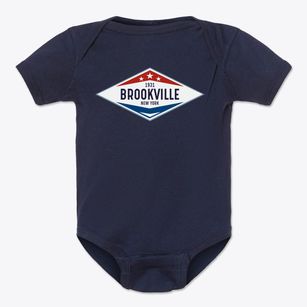 Brookville New York Diamond Star Baby Onesie