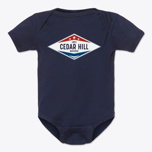 Cedar Hill Missouri Diamond Star Baby Onesie