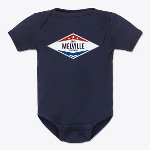 Melville Louisiana Diamond Star Baby Onesie