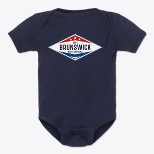 Brunswick North Carolina Diamond Star Baby Onesie