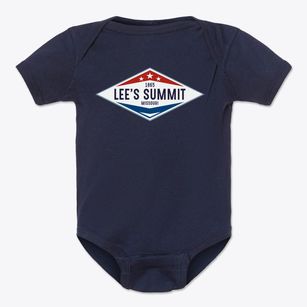 Lee's Summit Missouri Diamond Star Baby Onesie