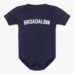 Broadalbin New York Classic Curve Baby Onesie
