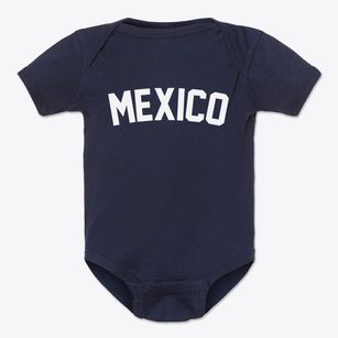 Mexico New York Classic Curve Baby Onesie