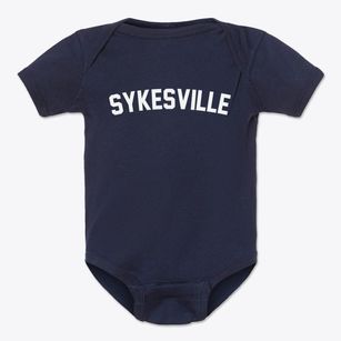 Sykesville Maryland Classic Curve Baby Onesie