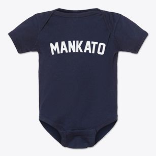 Mankato Minnesota Classic Curve Baby Onesie