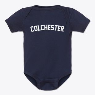 Colchester Illinois Classic Curve Baby Onesie