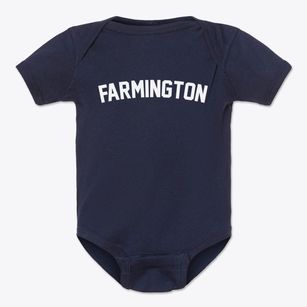 Farmington Connecticut Classic Curve Baby Onesie